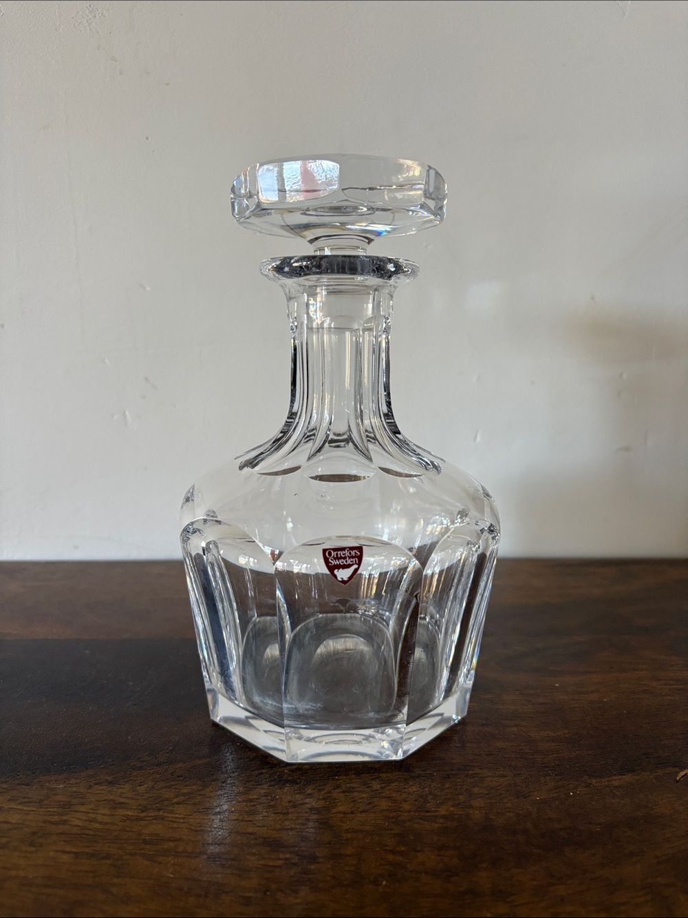VINTAGE ORREFORS SWEDEN - Crystal Decanter by Nils Landsberg